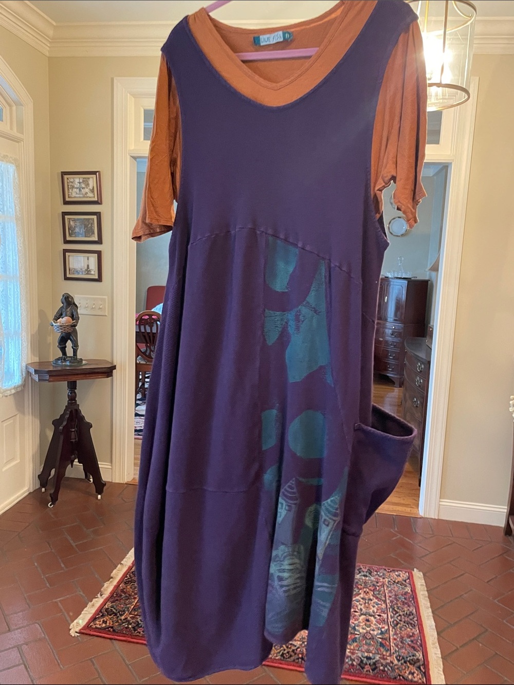 Blue Fish Purple Midi Jumper fits 12-16